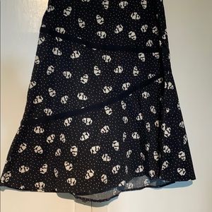 Speechless Cat Print Skirt. Sz S.
